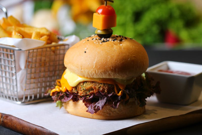 Garden State Veggie pizza with colorful fresh vegetables